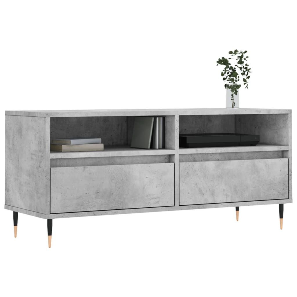 TV furniture gray wood 100x34,5x44.5cm