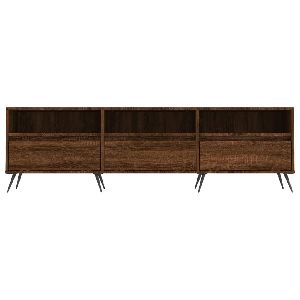 Brown oak plywood TV cabinet 150x30x44.5 cm V4865 Vetonek