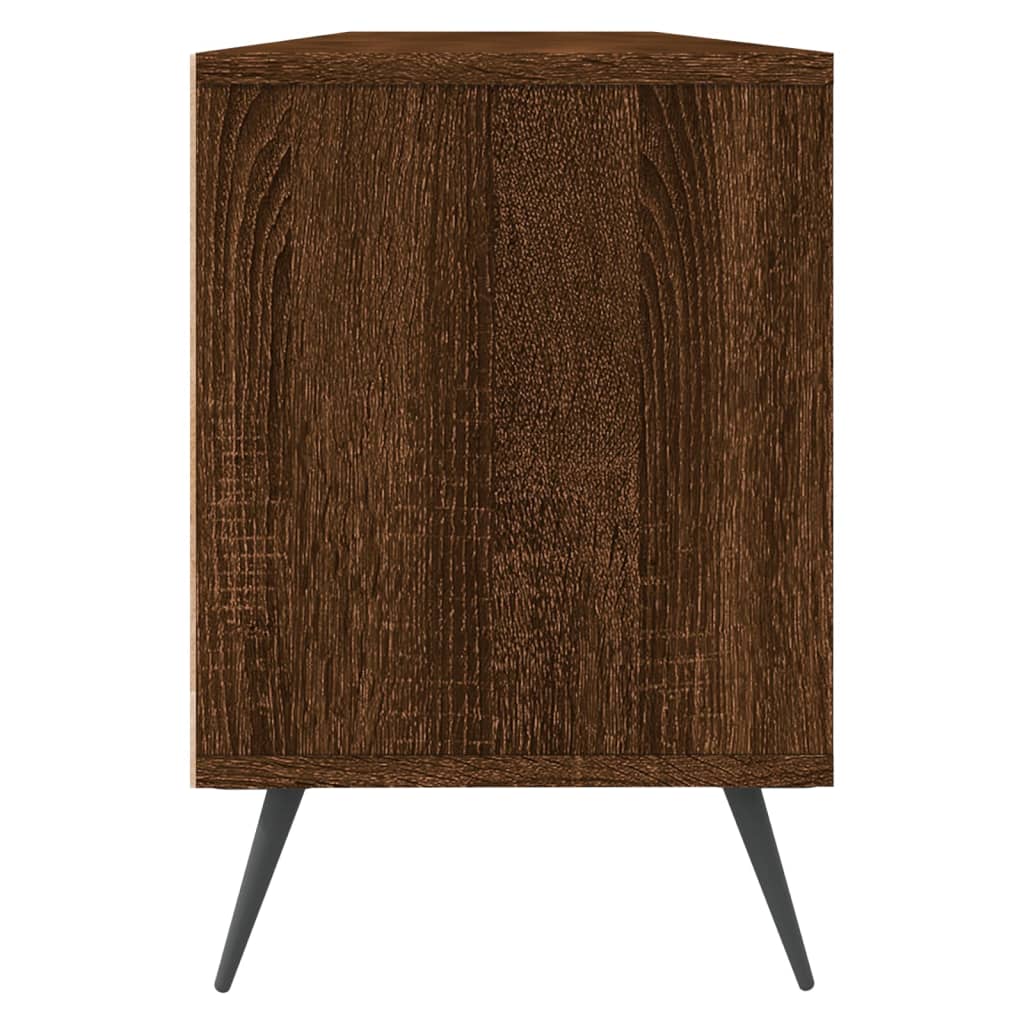 Brown oak plywood TV cabinet 150x30x44.5 cm V4865 Vetonek