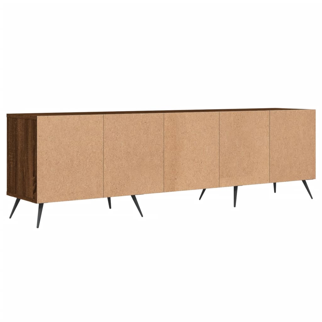 Brown oak plywood TV cabinet 150x30x44.5 cm V4865 Vetonek