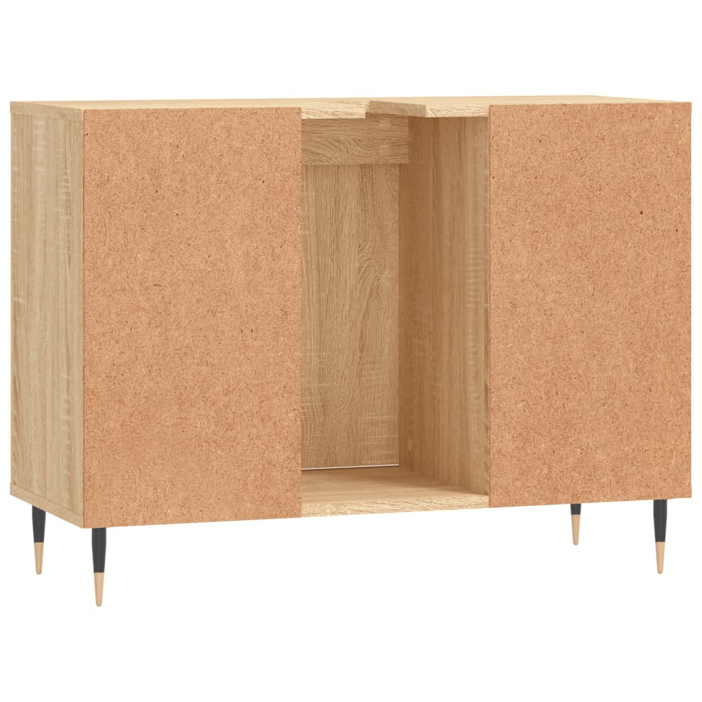 Mueble de baño madera de ingeniería roble Sonoma 80x33x60 cm - Vetonek