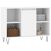 Mueble de baño madera de ingeniería blanco 80x33x60 cm v6395 - Vetonek