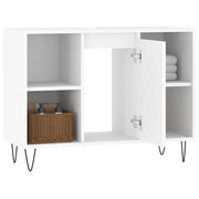 Mueble de baño madera de ingeniería blanco 80x33x60 cm v6395 - Vetonek