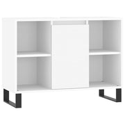 Vetonek Mueble de baño madera de ingeniería blanco 80x33x60 cm