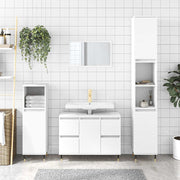 Mueble de baño madera de ingeniería blanco 80x33x60 cm v6555 Vetonek