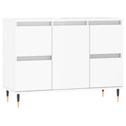 Mueble de baño madera de ingeniería blanco brillo 80x33x60 cm v6579 - Vetonek