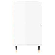 Mueble de baño madera de ingeniería blanco brillo 80x33x60 cm v6579 - Vetonek
