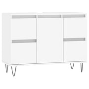 Mueble de baño madera de ingeniería blanco 80x33x60 cm - Vetonek