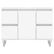 Mueble de baño madera de ingeniería blanco 80x33x60 cm - Vetonek