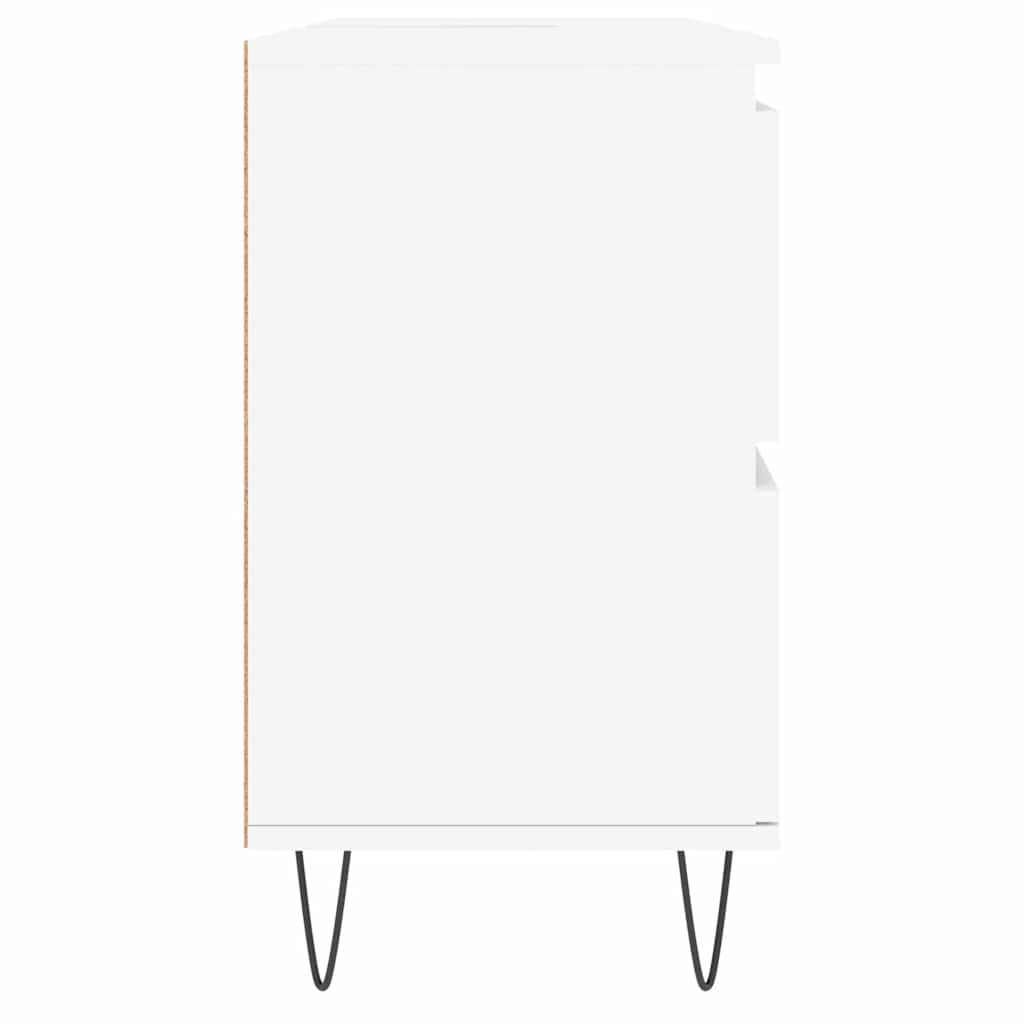Mueble de baño madera de ingeniería blanco 80x33x60 cm - Vetonek