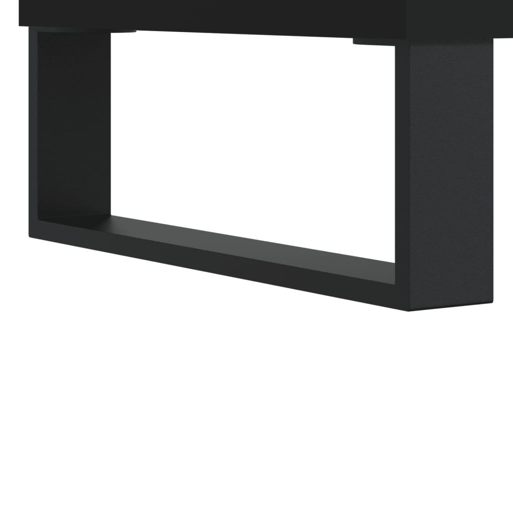 Mueble de baño madera de ingeniería negro 80x33x60 cm - Vetonek