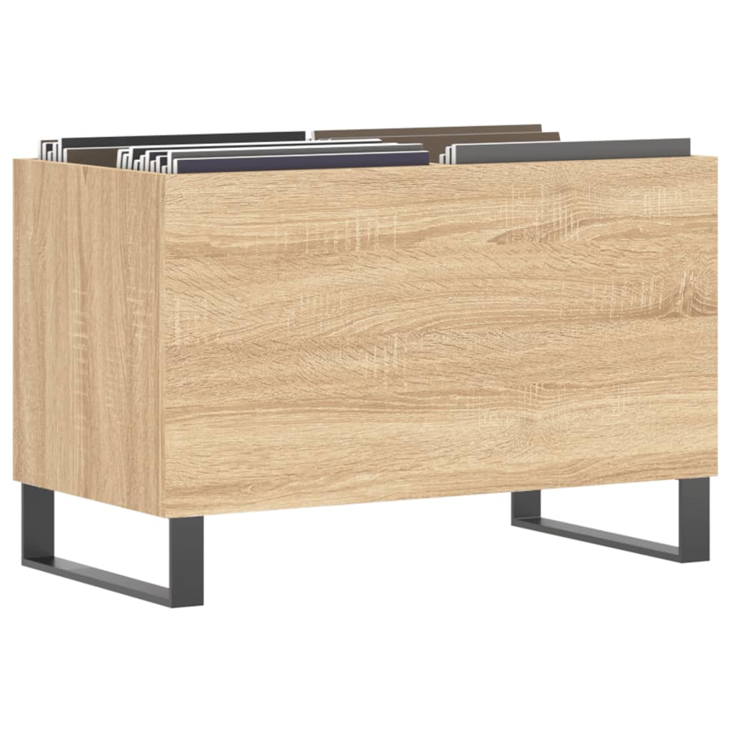 Mueble discos madera roble Sonoma 74,5x38x48 cm