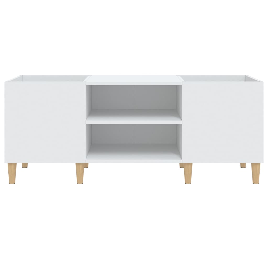 Mueble para discos madera blanco 121x38x48 cm vidaXL