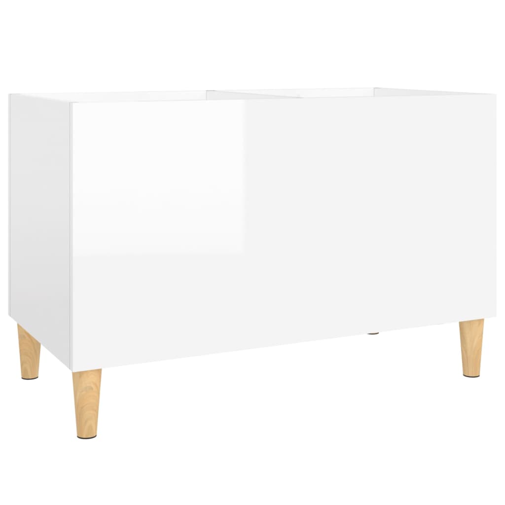 Mueble discos madera blanco brillo 74,5x38x48 cm vidaXL