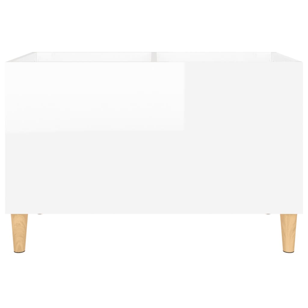 Mueble discos madera blanco brillo 74,5x38x48 cm vidaXL