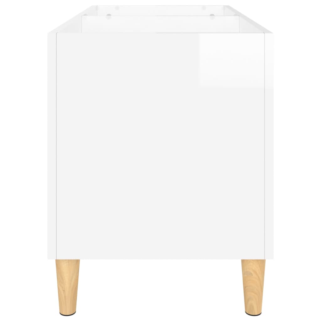 Mueble discos madera blanco brillo 74,5x38x48 cm vidaXL