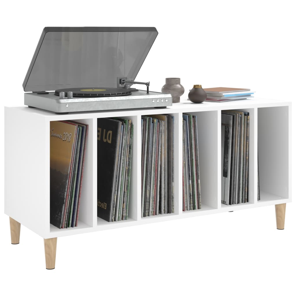 Mueble para discos madera blanco 100x38x48 cm vidaXL