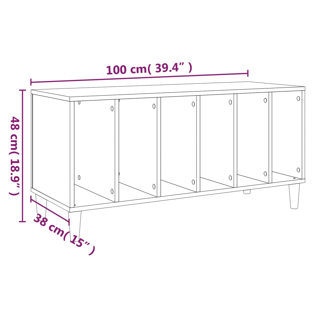 Discos de mobles Oak fumat 100x38x48 cm