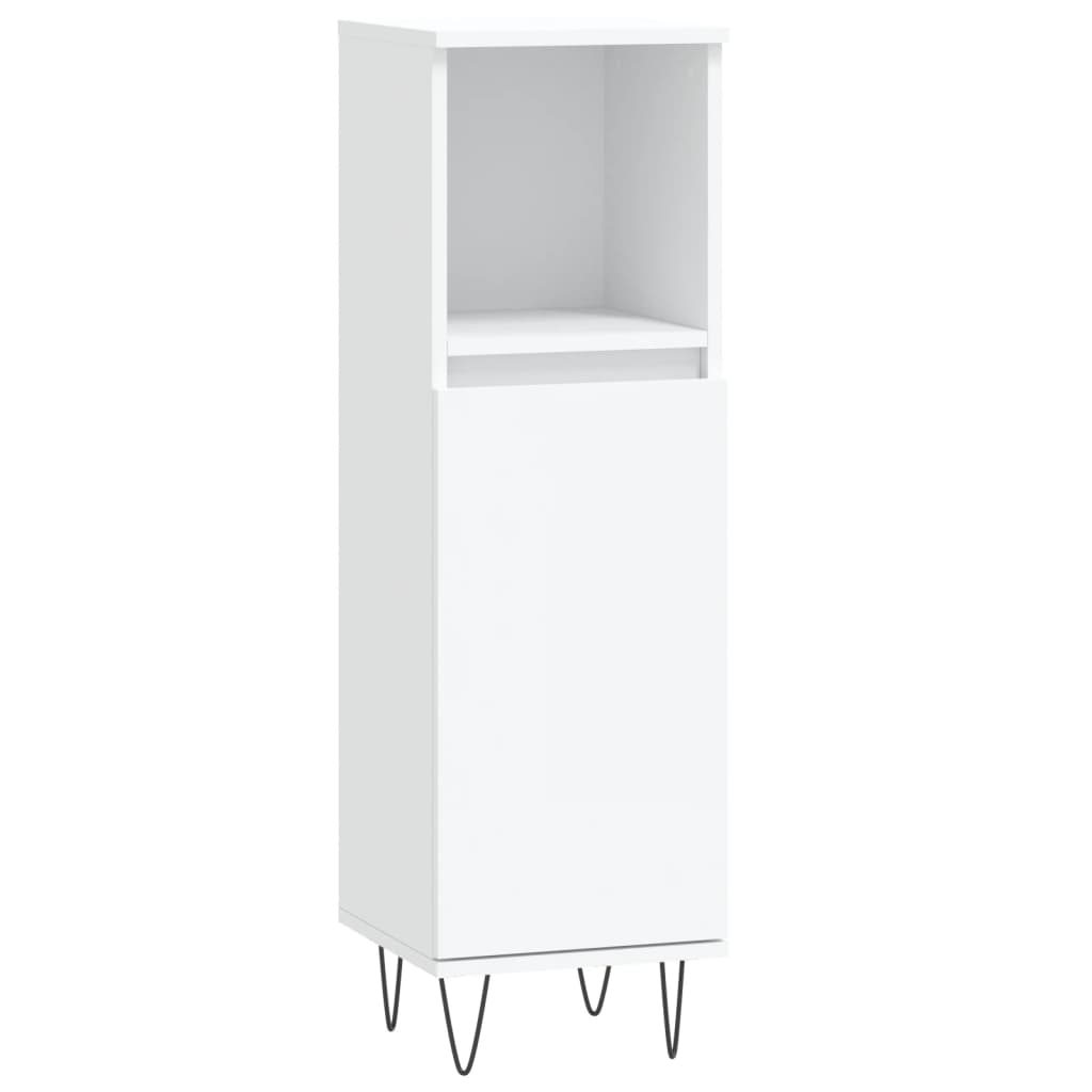 Set de muebles de baño 3 piezas madera blanco vidaXL