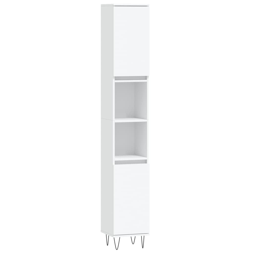 Set de muebles de baño 3 piezas madera blanco vidaXL