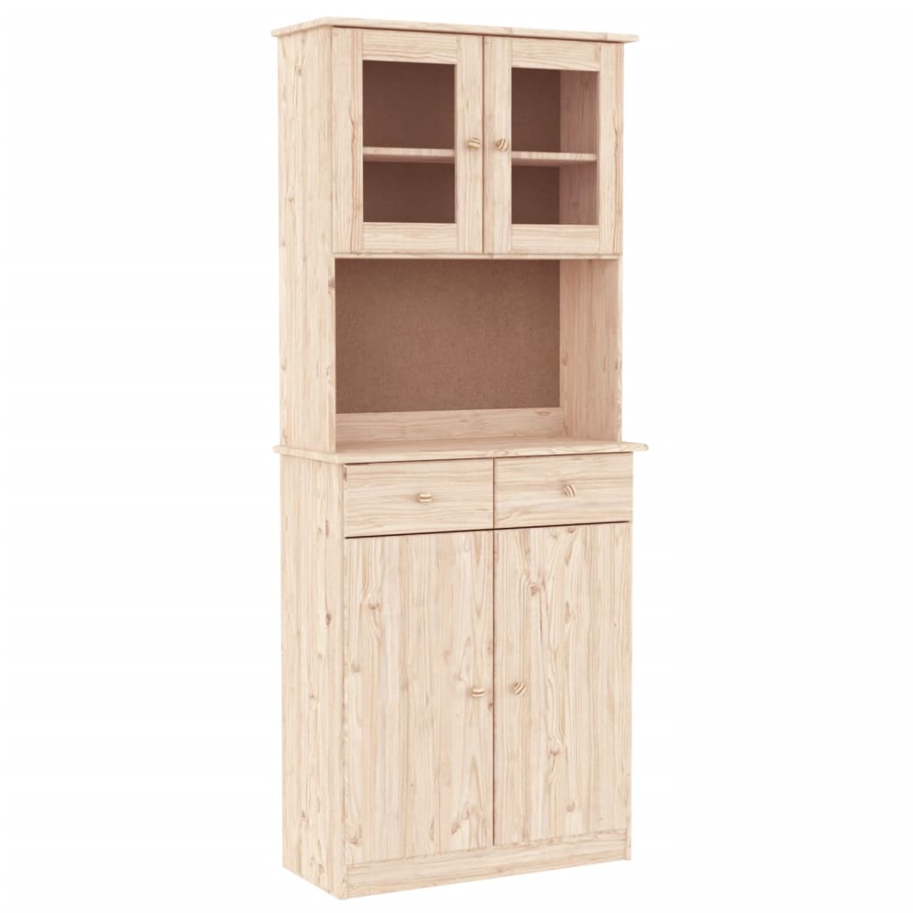 Aparador alto ALTA madera maciza de pino 77x35x188 cm - Vetonek