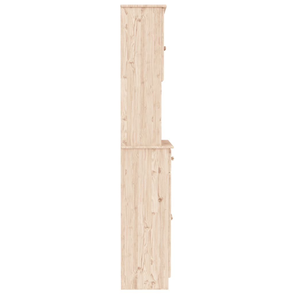 Aparador alto ALTA madera maciza de pino 77x35x188 cm - Vetonek