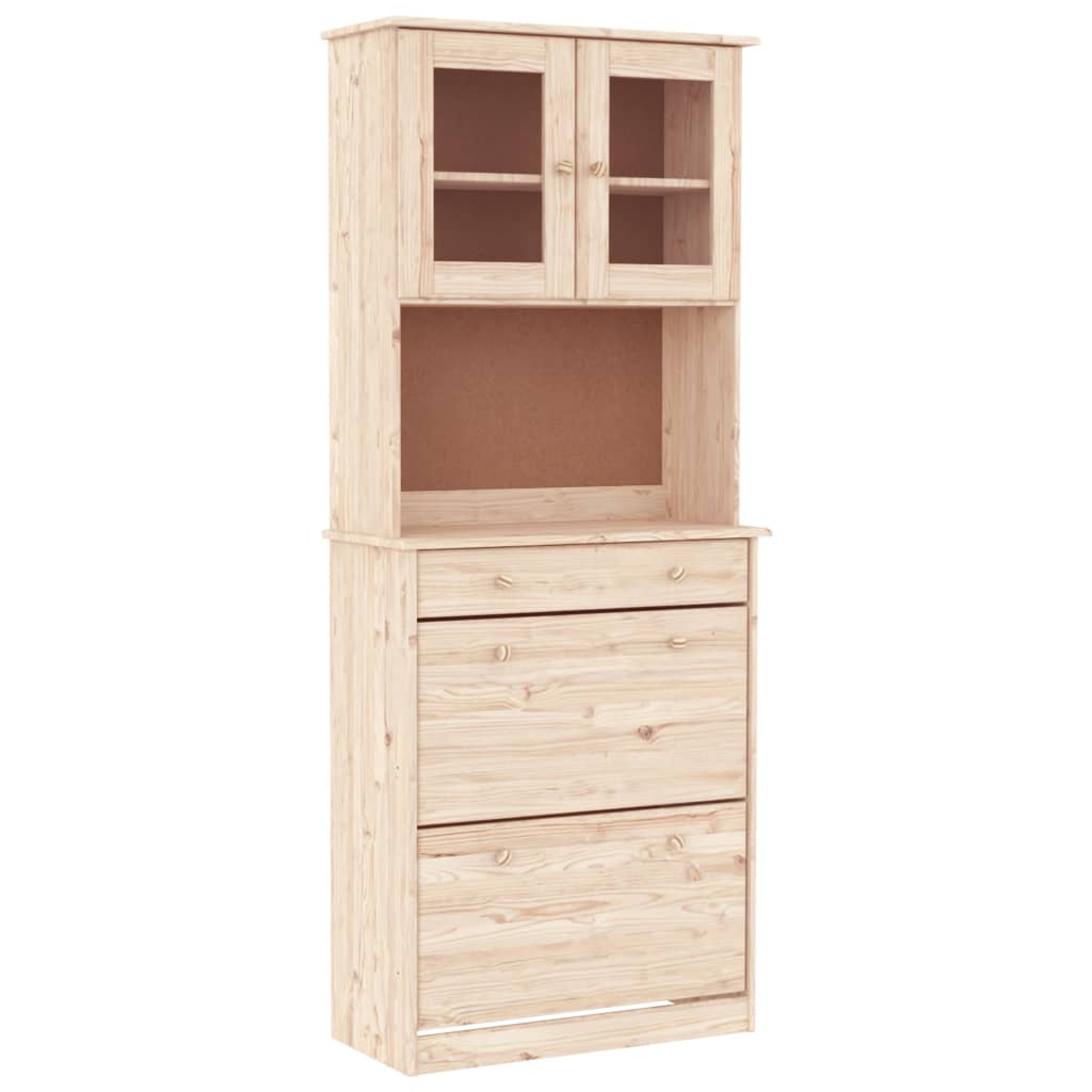 Aparador alto ALTA madera maciza de pino 77x35x188 cm vidaXL