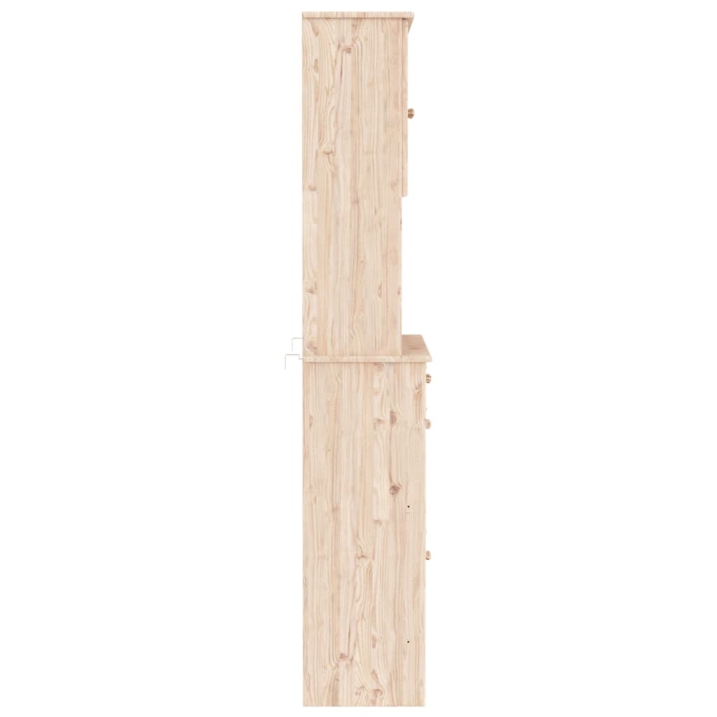 Aparador alto ALTA madera maciza de pino 77x35x188 cm - Vetonek