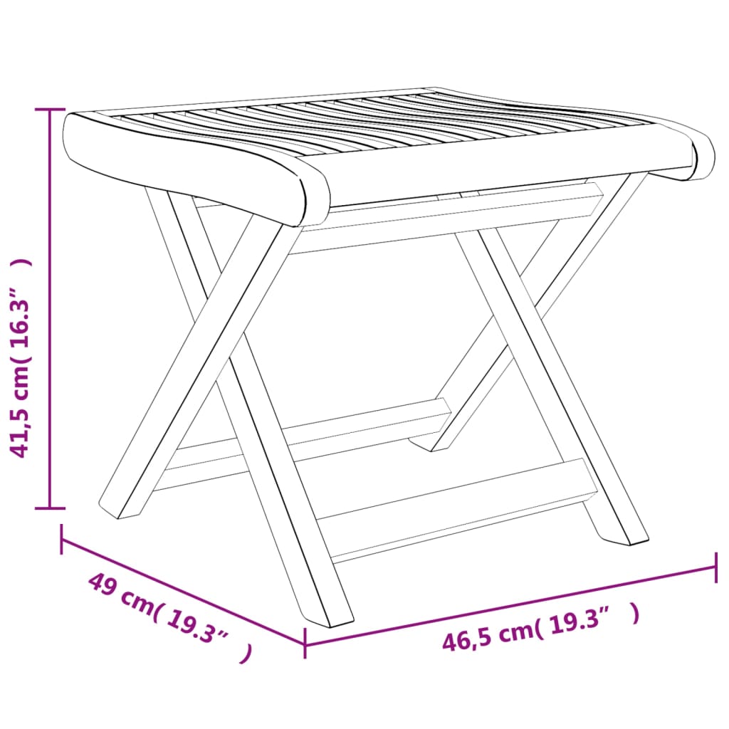 Juego de muebles de jardín 5 piezas madera maciza teca vidaXL