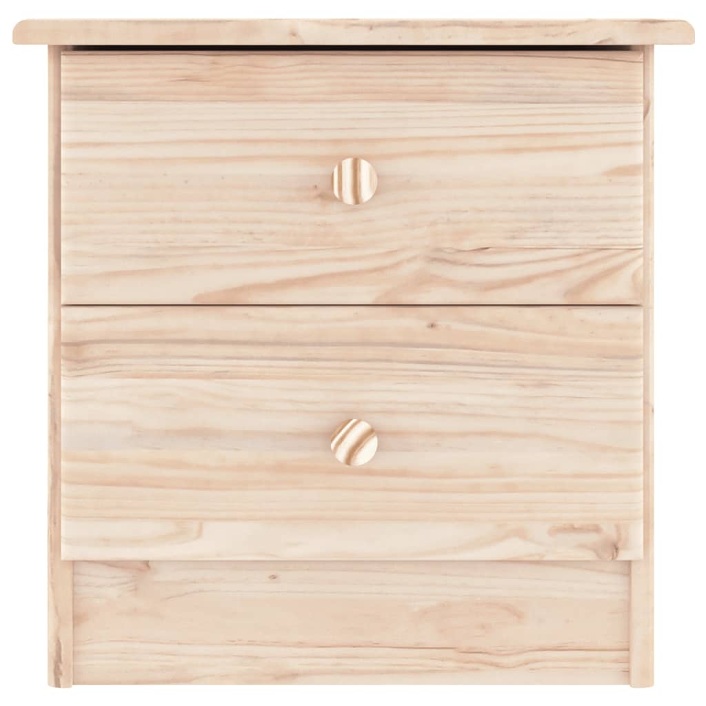 Mesita de noche ALTA madera maciza de pino 41x35x41 cm - Vetonek