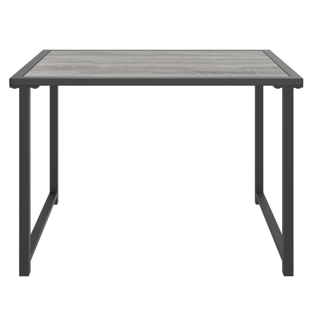 Table en acier gris anthracite 55x40x37 cm