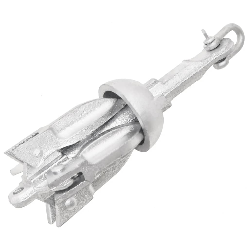 Vetonek Ancla plegable hierro fundido galvanizado caliente plata 0,7 kg