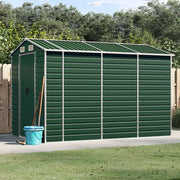 Cobertizo de jardín acero galvanizado verde 191x300x198 cm v4344 Vetonek