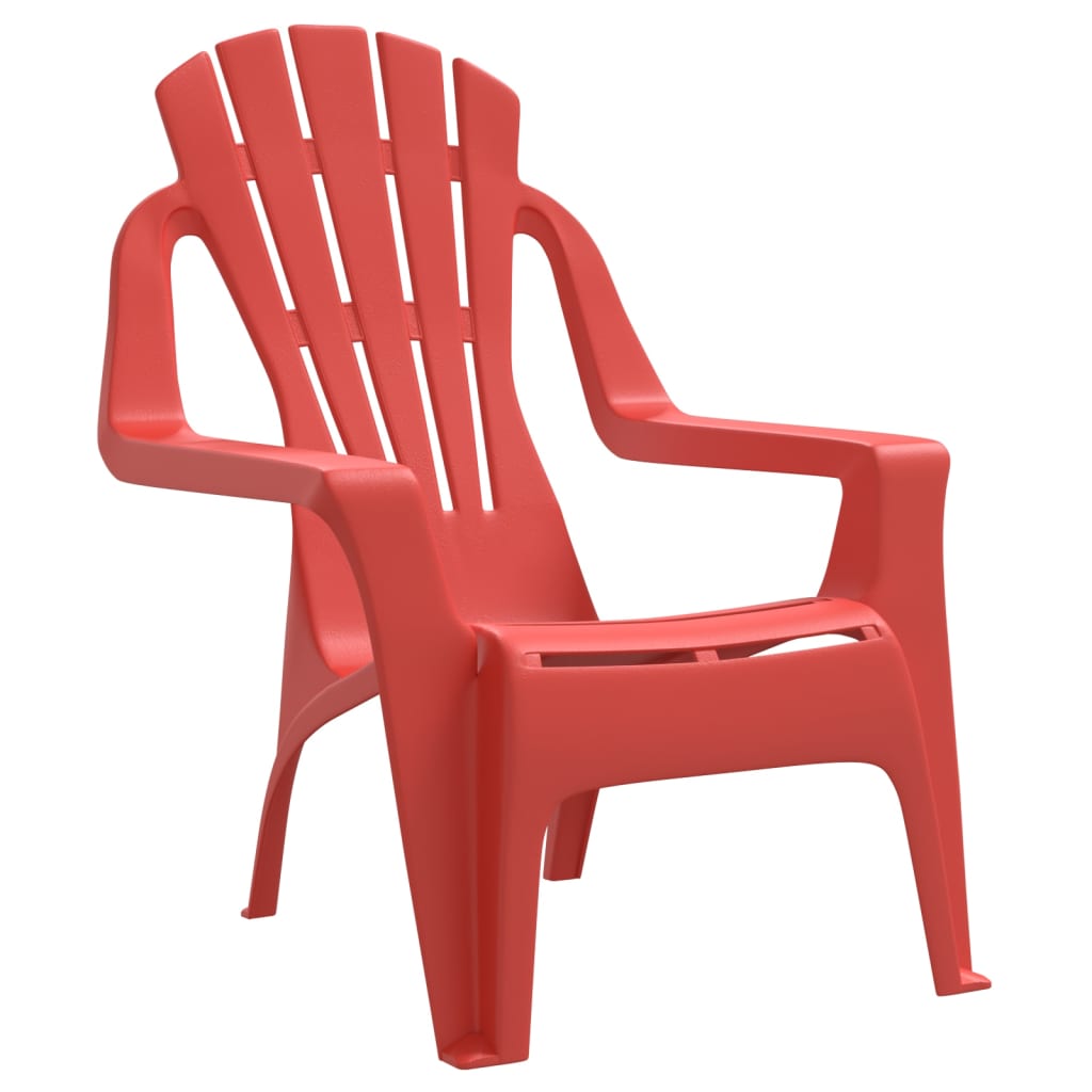 Garden chairs Children 2 UDS Wood Appearance Red 37x34x44 cm