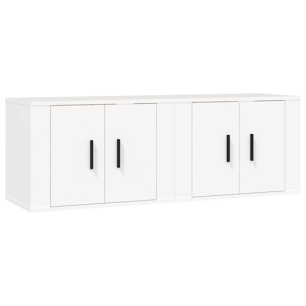 Muebles para TV de pared 2 uds blanco 57x34,5x40 cm vidaXL