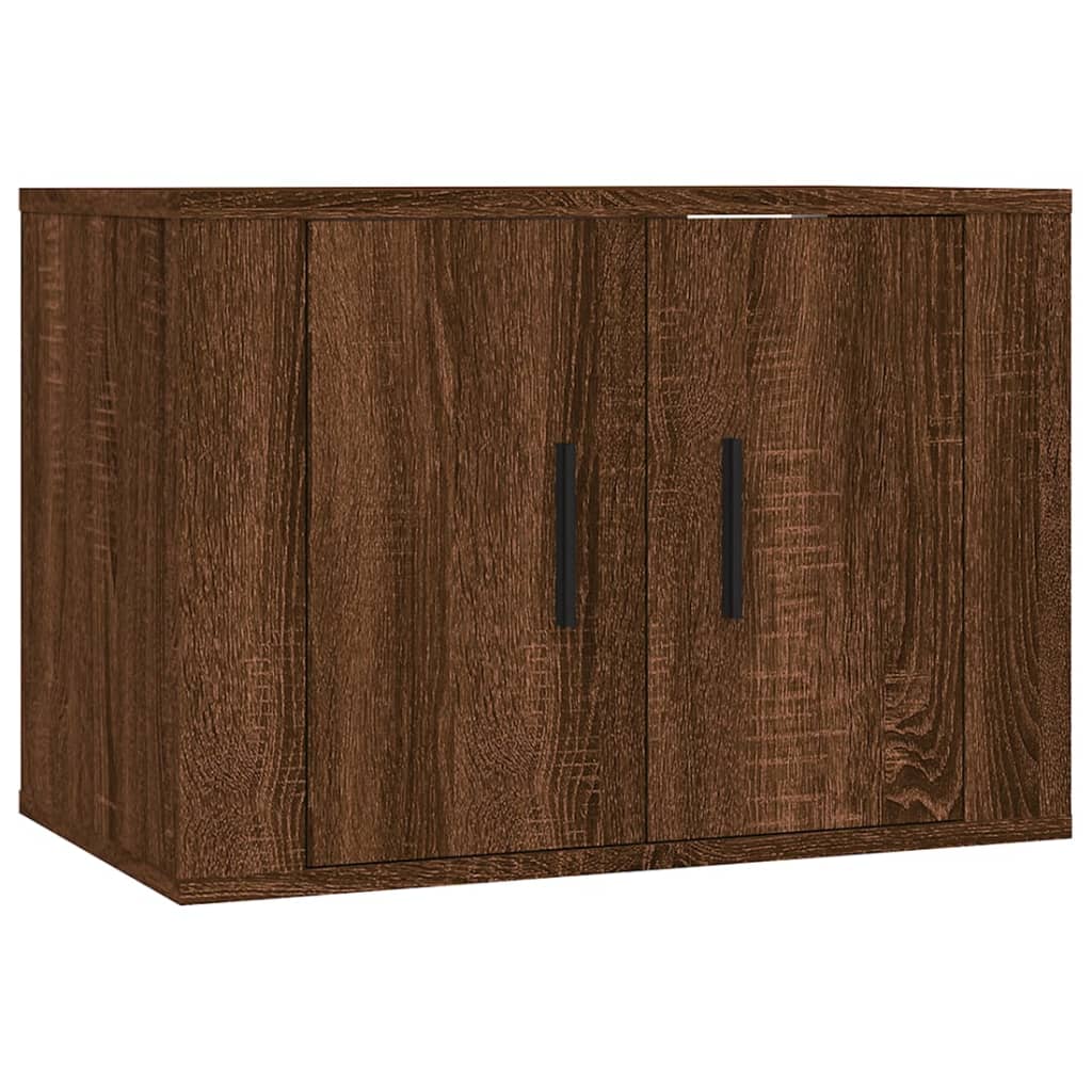 Muebles para TV de pared 2 uds roble marrón 57x34,5x40 cm vidaXL