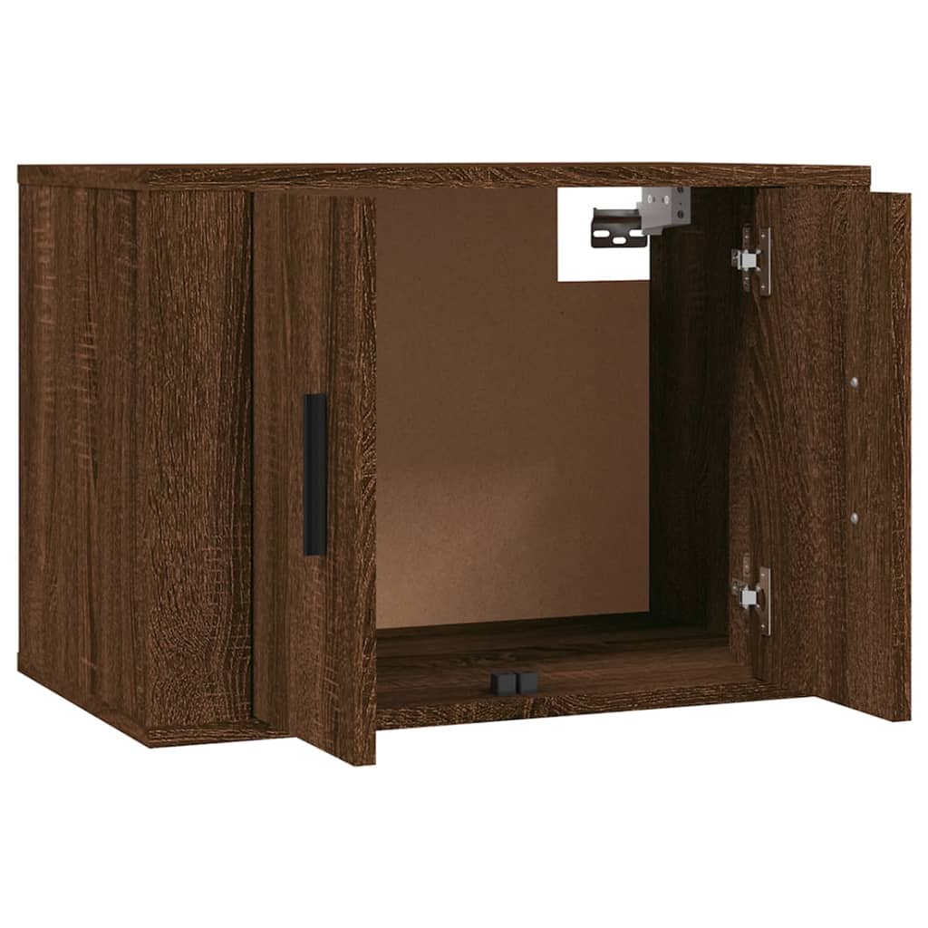 Muebles para TV de pared 2 uds roble marrón 57x34,5x40 cm vidaXL