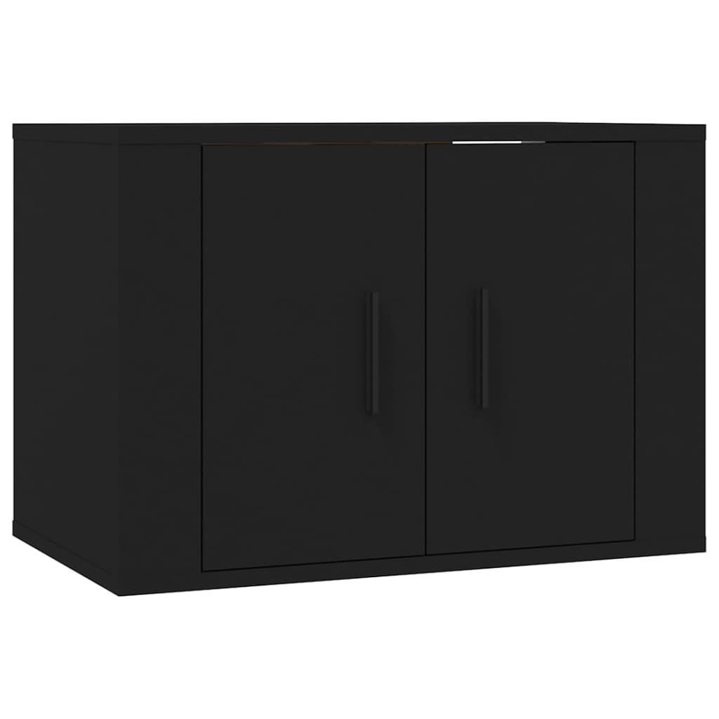 Muebles para TV de pared 3 uds negro 57x34,5x40 cm vidaXL