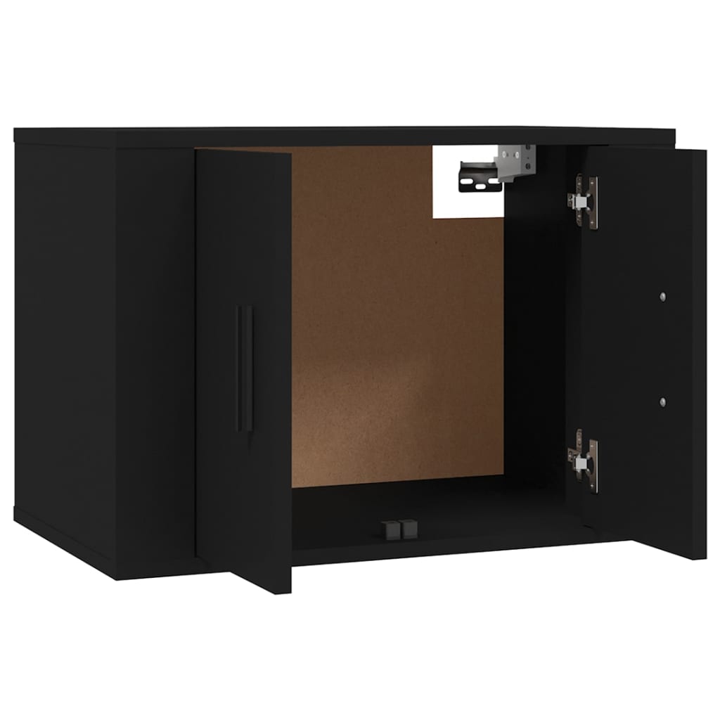 Muebles para TV de pared 3 uds negro 57x34,5x40 cm vidaXL