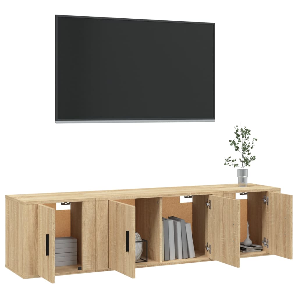 Furniture set for TV 3 pcs wood oak nexus