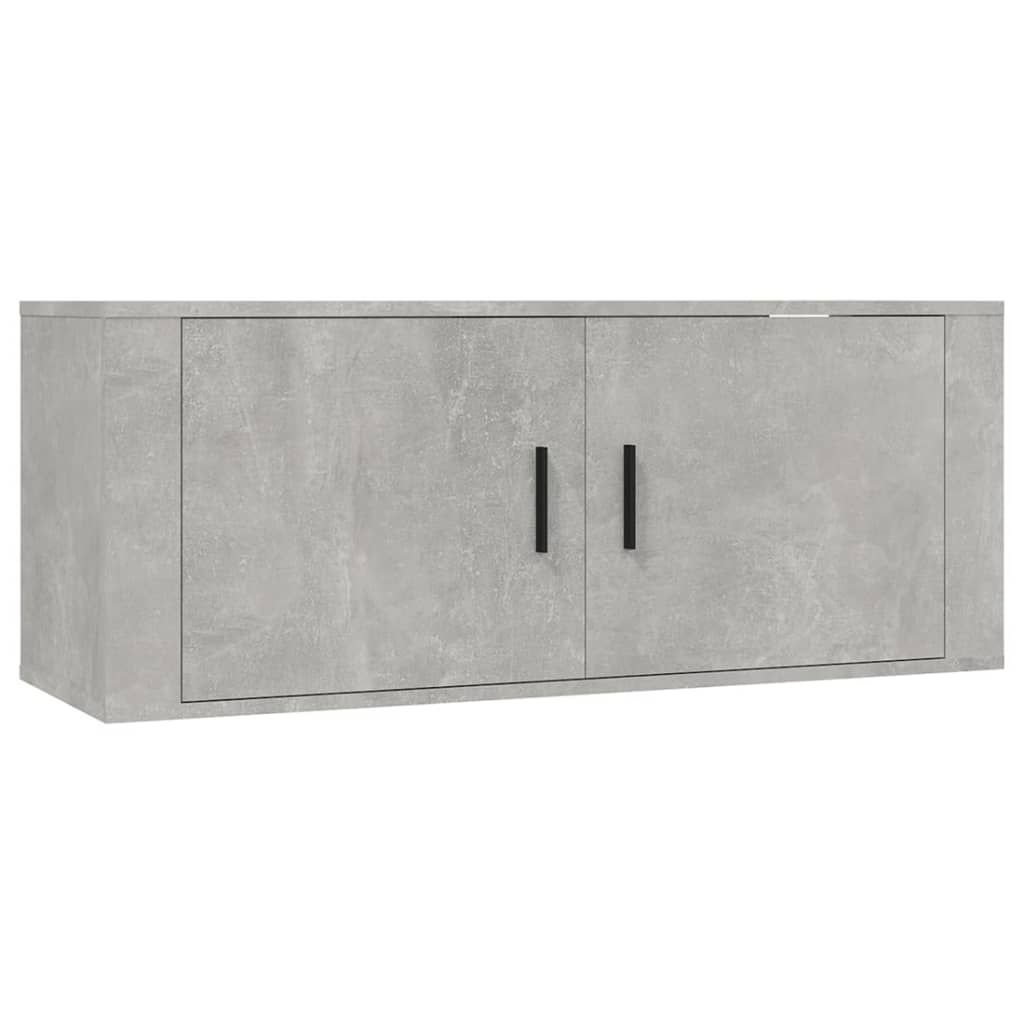 Set de muebles de TV 2 pzas madera gris hormigón vidaXL