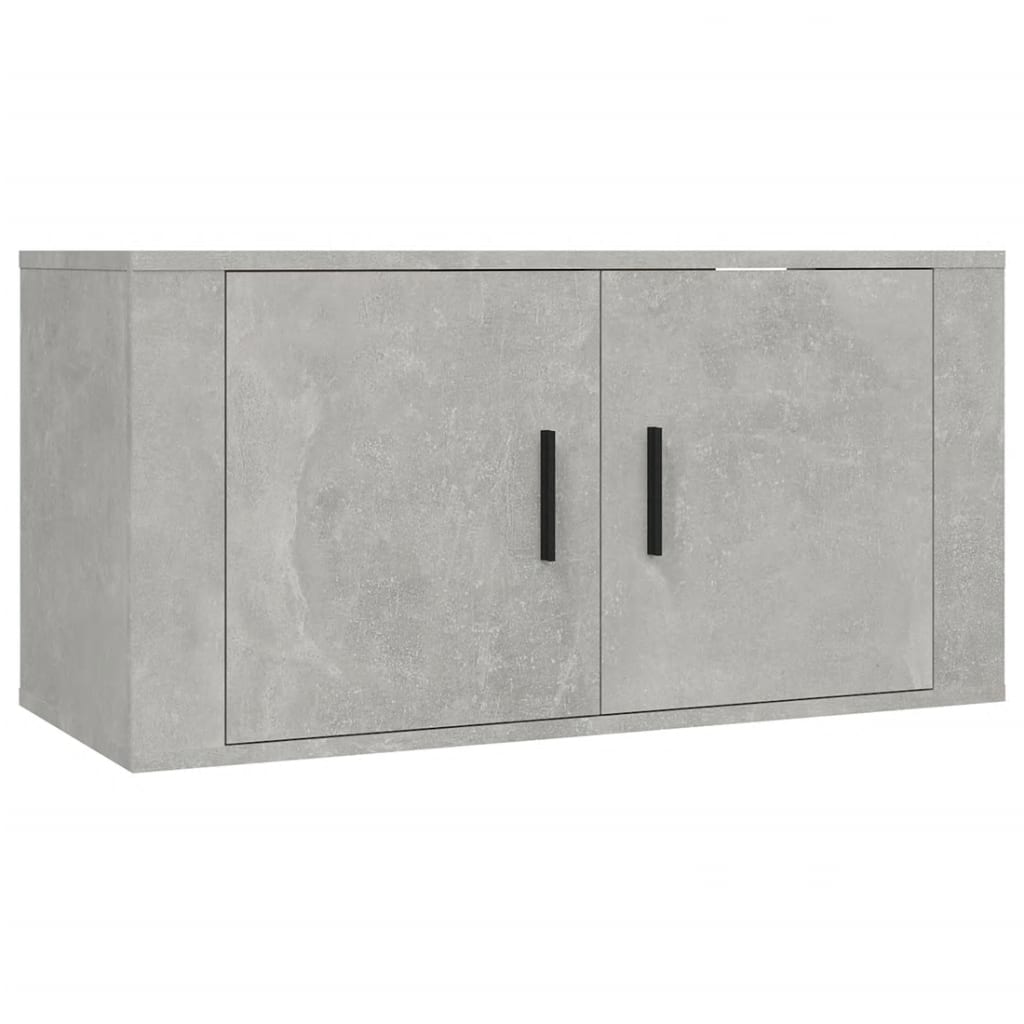 Set de muebles de TV 2 pzas madera gris hormigón vidaXL