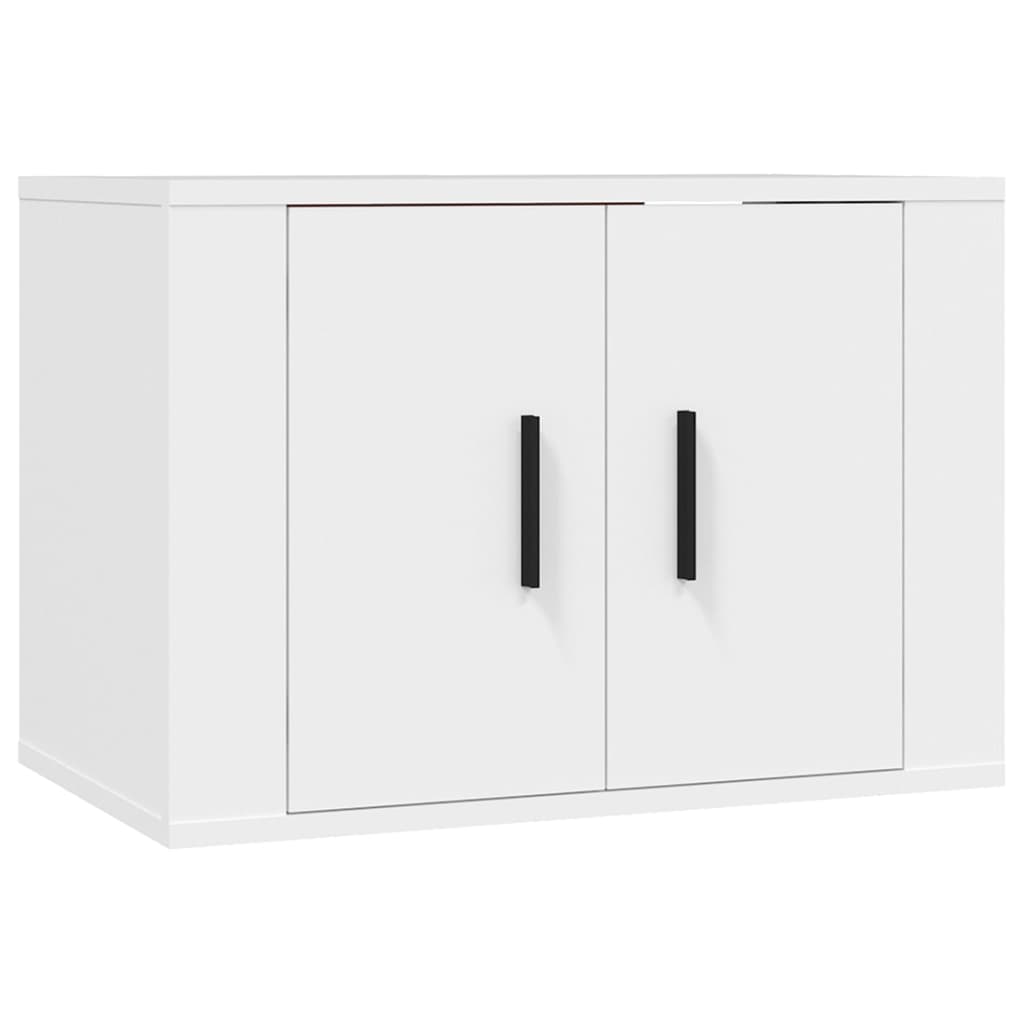 Set de muebles para TV 4 piezas madera blanco vidaXL