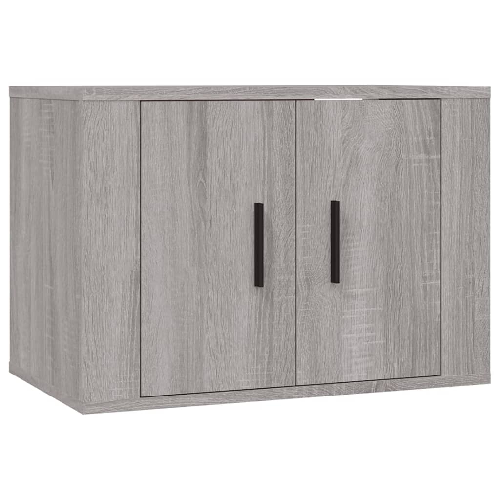 Set de muebles para TV 4 pzas madera gris Sonoma vidaXL