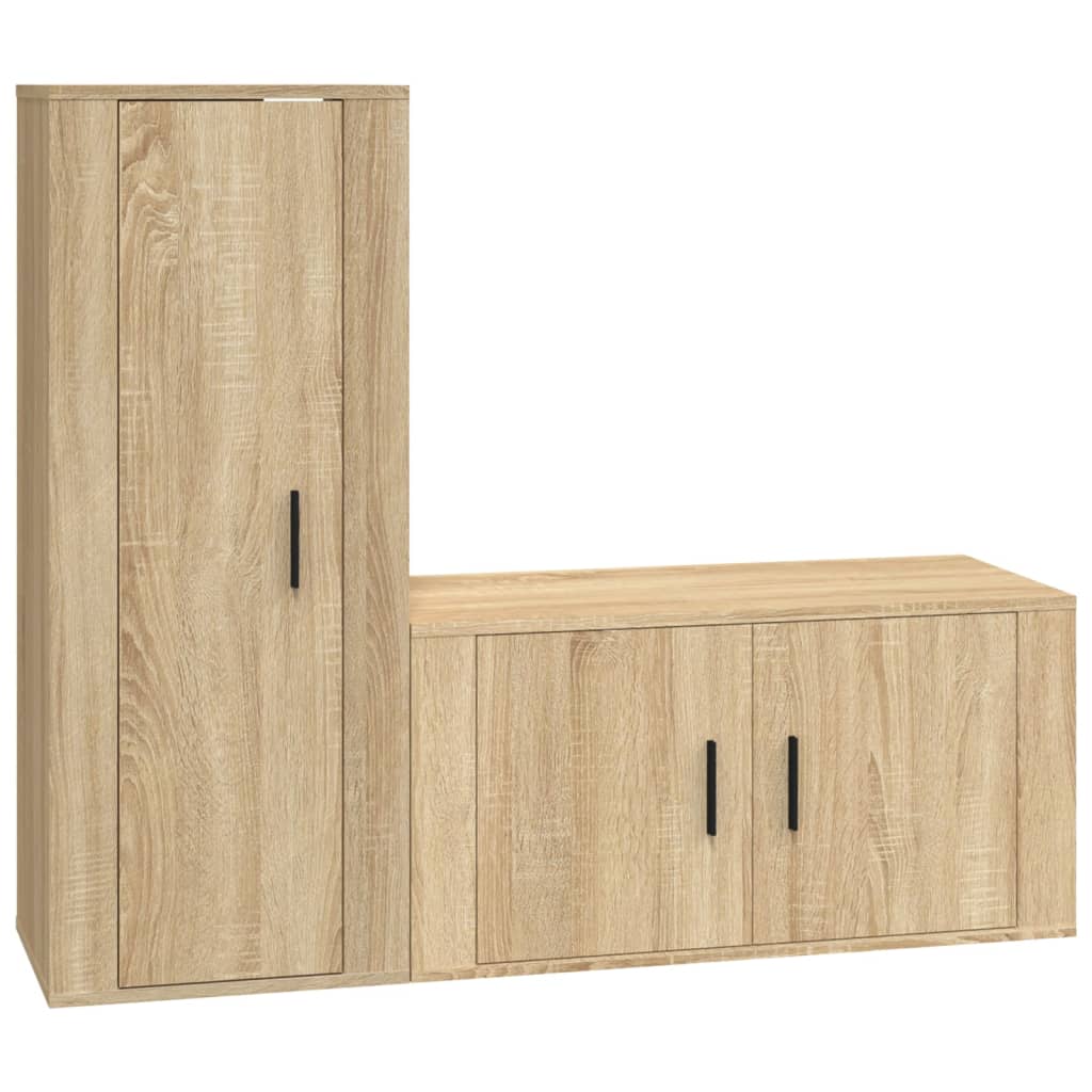 Set de muebles para TV 2 pzas madera roble Nexus vidaXL