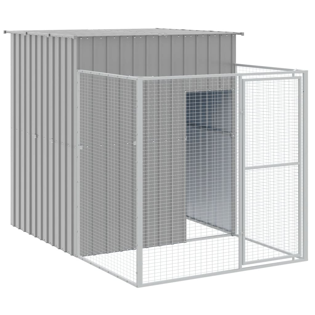 Corral Caseta Galvanizada Aço Cinzento Cinzento 165x251x181cm