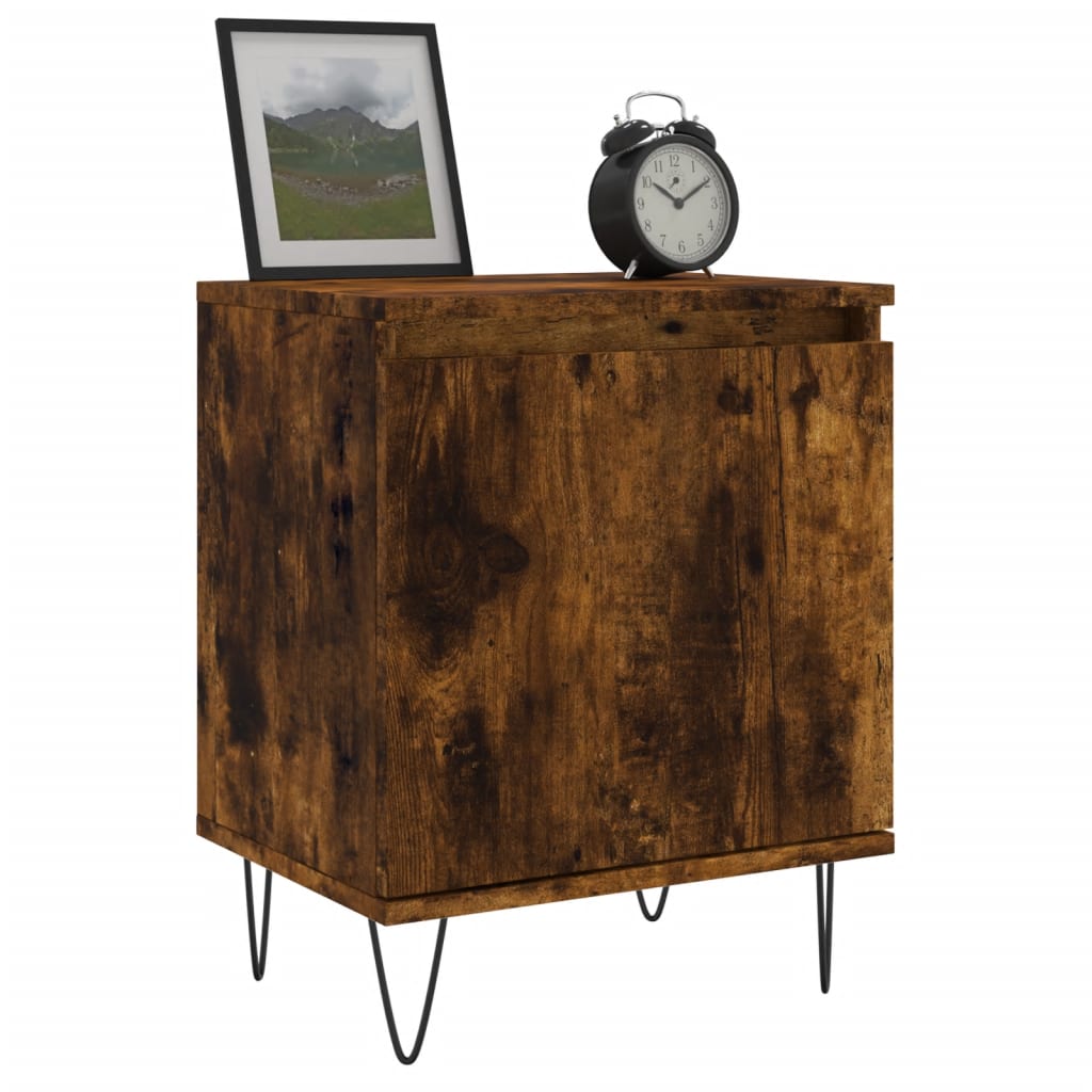 Comodino notturno Ahumado Oak Motore 40x30x50 cm