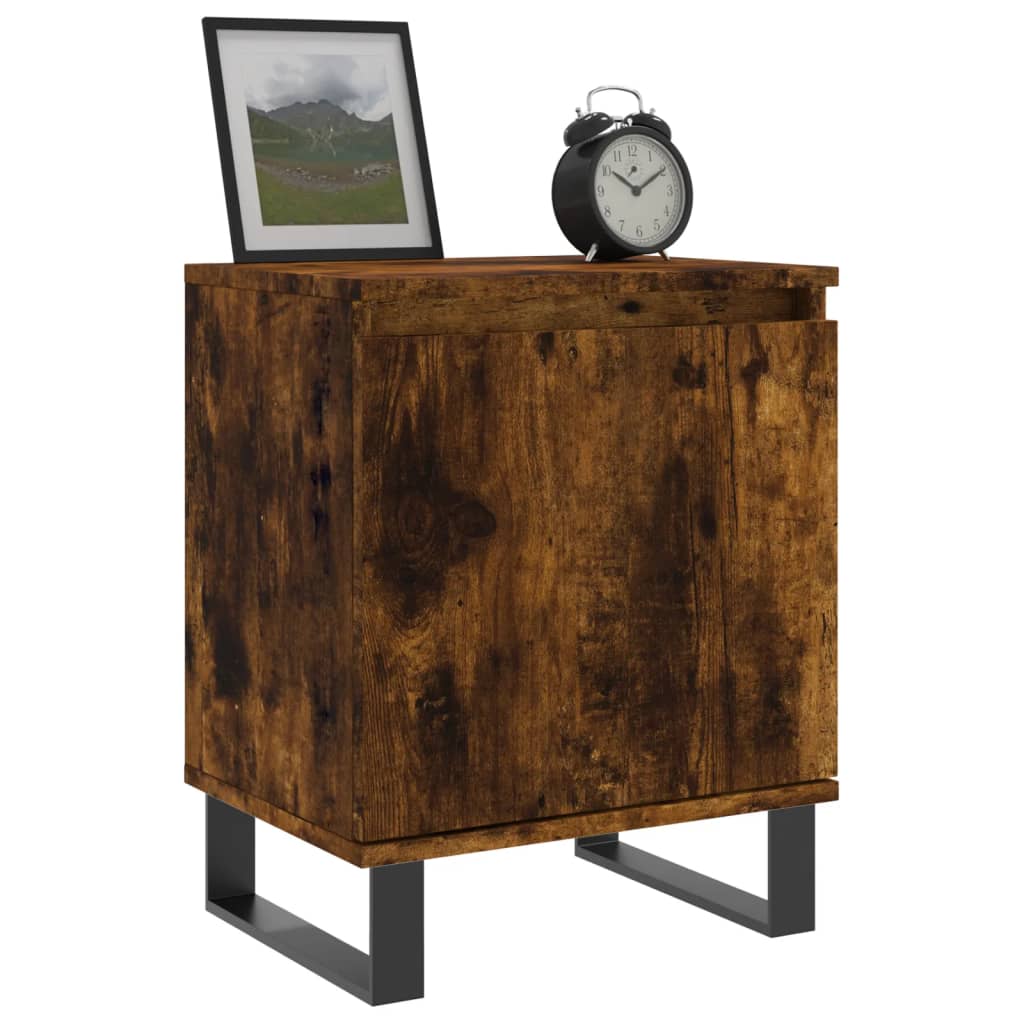 Mesa de cabeceira noturna Ahumado Oak Engine 40x30x50 cm