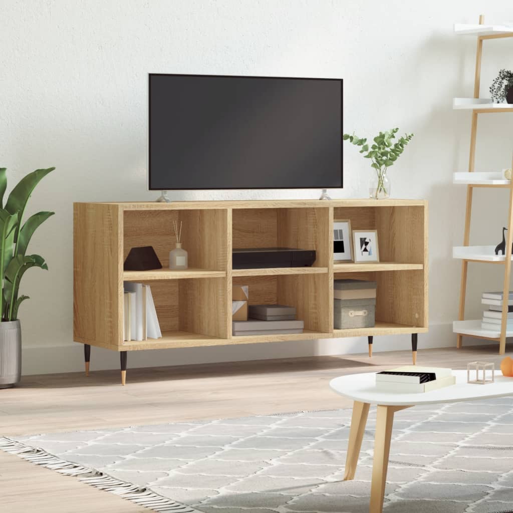 Vetonek Mueble de TV madera de ingeniería roble Sonoma 103,5x30x50 cm