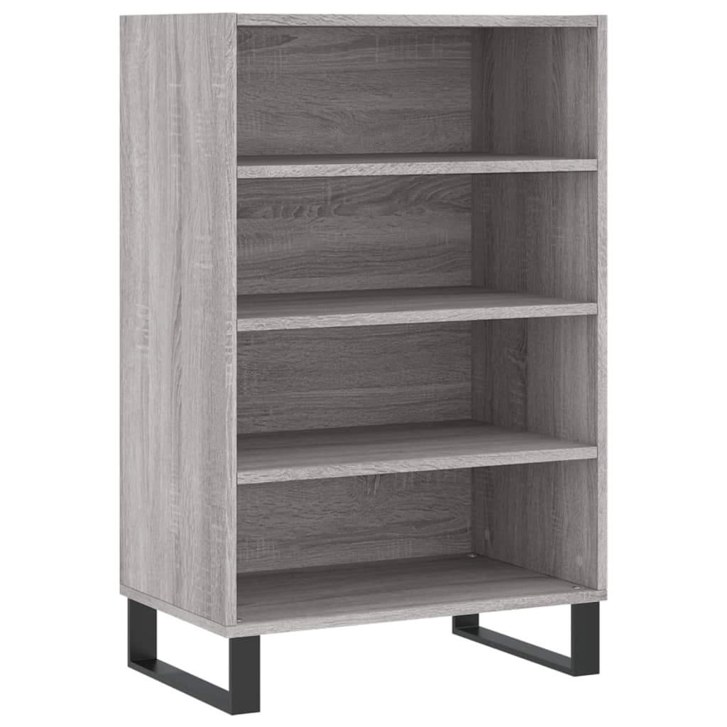 Aparador alto madera de ingeniería gris Sonoma 57x35x90 cm